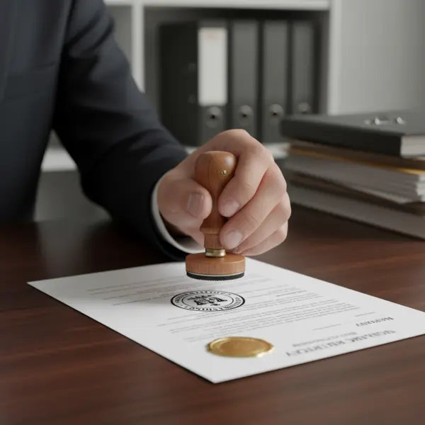 Văn phòng công chứng Tân Mai đóng dấu